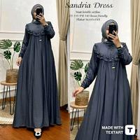 Gambar Sandria Dress  maxy/gamis   Ibu Ibu muslim Wanita Remaja Crinkle Airflow Nyaman Elegant/gamis lebaran  2025 size  M L  XL  dan XXL Dewasa Simple - dusty, M dari Rajagaya.Shop undefined 5 Tokopedia