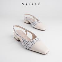 Gambar Viditi Yuki Block Heels Sling Back 3 cm  | Sepatu Import Wanita | Lepes | Teplek | Kerja | Kuliah | Kantor | Flat Shoes dari viditi undefined 4 Tokopedia