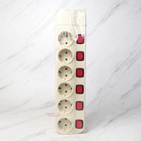 Gambar STOP KONTAK ARDE 6 LUBANG TERMINAL KONTAK KUNINGAN + SAKLAR TANPA KABEL UTICON ST-8682 SN - UTICON-127-ST8682SN, white dari Belanja Elektronik undefined 2 Tokopedia