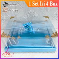Gambar Kotak Box Seserahan Pernikahan Model Tile Lapis Kain Satin Mewah Full Sett Isi 4 Box Termasuk Mika Tinggal Pasang Praktis Murah Elegante - SILVER SIKU ISI 4 BOX dari SENTANA STORE undefined 3 Tokopedia