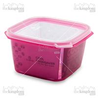 Gambar Claris 2728 SQ Foodsaver 1,25L Container Storage Tempat Wadah Kotak Makanan Plastik 1,25 Liter Pink - Green Pastel dari The Kingdom Shop undefined 4 Tokopedia