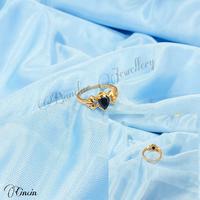 Gambar SET LENGKAP DAPAT CINCIN,GELANG,KALUNG,ANTING DESAIN PERMATA HITAM - Set Lengkap dari Bandarjewelry undefined 3 Tokopedia