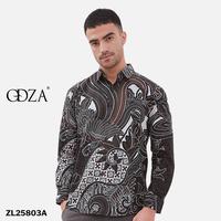 Gambar ODZACLASSIC Odza Set Couple Batik Pria Wanita Kemeja Hem Lengan Panjang Jumbo Rok Lilit Kebaya Modern Cakrabuana Baju Katun Motif Pasangan Kain Slim Fit Setelan Atasan Seragam Kombinasi - Kemeja M (Slim Fit) dari Odza Classic undefined 2 Tokopedia