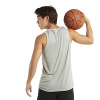 Gambar DONSON Sportswear DSN Bordir Premium Pakaian Singlet Bis Jumbo Tanktop Dalaman Olahraga Outdoor Extra Fine Polyester Grey dari Donson undefined 3 Tokopedia