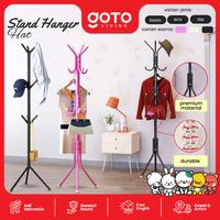 Gambar Stand Hanger Gantungan Baju Tas Topi Gantungan Tiang Berdiri Modern - Putih dari Goto Living undefined 1 Tokopedia