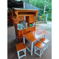Gambar GEROBAK MIE AYAM SUPER  KOMPLIT  DAN SATU SET MEJA - 120x80x180 dari Mebel gerobak angkringan undefined 3 Tokopedia