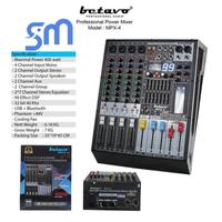 Gambar Power Mixer Betavo Audio MPX-4 4 Chanel Mono MPX4 Reverb 99DSP 400 watt dari Sinar Matahari SM AMIN undefined 1 Tokopedia