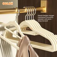 Gambar GOLDII - 10 Pcs Gantungan Baju Anti Slip Hanger Baju Aesthetic Tebal Berkualitas untuk Dewasa - Pink dari Goldii Indonesia undefined 4 Tokopedia