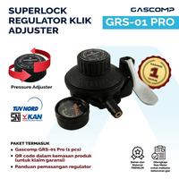 Gambar GASCOMP Regulator Gas Superlock Anti Bocor GRS 01 Pro Adjuster Low Pressure Maksimalkan Habiskan Gas Tanpa Sisa Regulator Superlock GRS 01 Adjuster Anti Bocor Double Lock dari gascompsuperlock undefined 1 Tokopedia