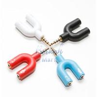 Gambar COLOKAN Y AUDIO CABANG DUA 2 MIC HEADSET SPEAKER 3.5mm AUDIO SPLITTER MICROPHONE SMULE CLIP ON - AUDIO SPLITTER dari 1718 Shop_NEW undefined 1 Tokopedia