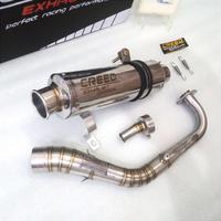 Gambar Knalpot CREED ORIGINAL BASS EMPUK Creed Exhaust Original + DB KILLER DAVIDSON for Honda BEAT FI, BEAT STREET, VARIO 125 150 110, SCOOPY, PCX 150 160, GENIO, ADV, SPACY, KNALPOT MODEL DBS BEST3 BEST 3, KOU, PROLINER R9, AKRAPOVIC AUSTIN RACING - inlet 50 mm, Pcx 160 dari Creed exhaust Oficial undefined 3 Tokopedia
