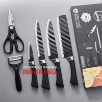Gambar Pisau Dapur Lengkap 6pcs Kitchen Knife Set 6 pcs in 1 dari YHG Indonesia undefined 2 Tokopedia