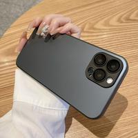 Gambar Aesthetic Matte Case iPhone 13 14 15 12 Pro Max 15 plus Deluxe Acrylic Hard Back Silicone Shock Resistant Case iPhone 15 12 13 14 Pro Max Ultra Slim Anti-Fingerprint with Camera Lens Protector - gray, iphone 13 pro max dari New case iphone16 undefined 2 Tokopedia