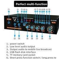 Gambar Bluetooth Audio Amplifier G919/G919H Home Theater FM 800W 1000W Power Audio Sound System Ampli Full Bass Subwoofer Power Amplifier Mini Bluetooth Ampli Murah Cuci Gudang Audio Karaoke Home Amplifier Plastik - G919-800W dari AUTOCARZON undefined 3 Tokopedia