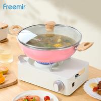 Gambar [CREHOM MEGASHOWCASE] Freemir Wajan Anti Lengket 26cm Plus Tutup Kaca Wajan Granit Wajan Penggorengan Wajan Panci Serbaguna Masak Pink dari freemir Jabodetabek undefined 1 Tokopedia