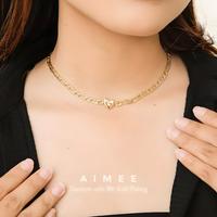 Gambar Dear Me - Aimee Necklace (Titanium with 18K Gold) Kalung dari Dear Me Jewelry undefined 2 Tokopedia