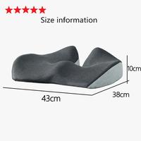 Gambar Bantal Duduk Tulang Ekor Memory Foam Coccyx Seat Cushion Velvet Empuk Terapi Orthopedic Kursi Kerja Kantor Mobil - Abu-abu dari nanaten undefined 1 Tokopedia