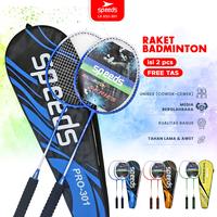 Gambar SPEEDS Raket Badminton Bulu Tangkis Paket Lengkap 1 Set 2pcs Alat Olahraga Berkualitas Original 032-301 - 515 BRU dari Speeds Store undefined 1 Tokopedia