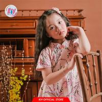 Gambar KIV DO 2824 Dress Anak Perempuan Imlek Full Katun Motif Sakura Baju Kids Motif Fashion Kondangan - DO2824 Blue, Size 6 dari KIV undefined 2 Tokopedia