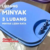 Gambar Omahmart Tempat Botol Minyak Goreng 2 Liter Anti Tumpah BPA Free 3 Lubang Keluar Minyak Perlengkapan Dapur Praktis Food Grade Botol Minyak Plastik - Taro Purple 2 Liter dari omahmart undefined 4 Tokopedia