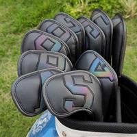 Gambar Golf Iron Head Cover PU Number Gradasi Metallic  Sarung Stick Golf 10PCS - Hitam dari Pancaputra Jaya undefined 5 Tokopedia