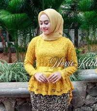 Gambar Hanya Atasan Kebaya Brokat Aurora Pinguin - kebaya wisuda pesta pager ayu - lavender, M dari DINATA KEBAYA undefined 4 Tokopedia