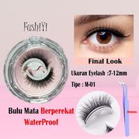 Gambar Bulu Mata Palsu Natural Eyelash Extension Natural Halus Tanpa Lem Berperekat Korean Look - M-01 dari Extra Murah_NEW undefined 5 Tokopedia