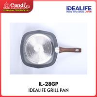 Gambar IDEALIFE Grill Pan Panci  Penggorengan IL-28GP Kitchenware - 28 CM dari CANDI ELEKTRONIK undefined 4 Tokopedia