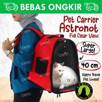 Gambar Tas Kucing Astronot Tas Ransel Gendong Kelinci Anjing Hewan Pet Cargo - Biru dari Sempati Bird Shop undefined 1 Tokopedia