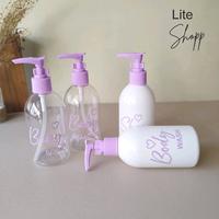 Gambar Botol Sabun Cair 250ml OVAL TRANSPARAN DAN PUTIH UNGU LOVE - Transparan, Hand body dari LITE SHOPP_NEW undefined 3 Tokopedia