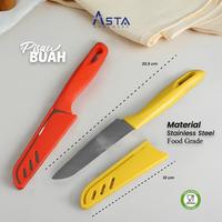 Gambar Asta Pisau Dapur Kupas Buah Stainless Tajam Mini Serbaguna 20 cm - Merah dari Asta Homeware undefined 1 Tokopedia