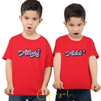 Gambar Baju Couple Anak Laki-Laki / ABANG-ADEK / T-Shirt Lengan Pendek / Bahan Katun Combed 30s / Untuk Usia 1-12 Tahun Cotton Perempuan Bayi & Anak-Anak - HITAM, L-ABANG dari melyna olshopkaos undefined 4 Tokopedia