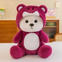 Gambar Teddy Tales Bear Cosplay 30 cm Lucu  Boneka Mainan Dekorasi Rumah Anak Hadiah / Boneka Teddy Bear / Boneka DINOSAURUS / BONEKA STITCH BERLEBEL SNI Buah Dolls Buah Dolls Toys dari Simko Toys undefined 5 Tokopedia