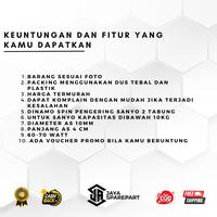 Gambar Dinamo Spin Pengering Mesin Cuci SANYO 2 Tabung | Dinamo Mesin Cuci SANYO - SW-755 XT, Tembaga dari Jaya Sparepart Bandung undefined 5 Tokopedia