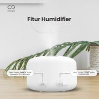 Gambar (PRODUK ASLI INFINILAPAN) BRAND LOKAL (Beli 1 dapat 3 Essential Oil) Humidifier Diffuser  Air Purifier Aromatherapy Essential oil Diffuser 500ML+Remote 7 Color Led Putih humidifier diffuser - Humidifier 500ml + 3pcs Lavender dari Infinilapan office undefined 4 Tokopedia