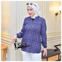 Gambar Blouse Rayon Kotak Premium Baju Wanita Lengan Panjang Atasan Wanita Kekinian - Benhur, L (LD 100) dari Fathin Basic undefined 1 Tokopedia