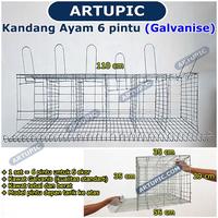 Gambar Kandang Ayam Petelur 6 Pintu Galvanise dari SOFANA STORE20 undefined 2 Tokopedia