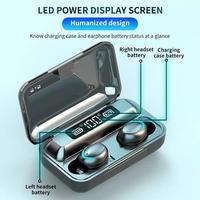 Gambar TWS Headset Bluetooth F9-5 LED Wireless Earphone Bass with Power bank Built-in Microphone dari Laserba Shop undefined 5 Tokopedia