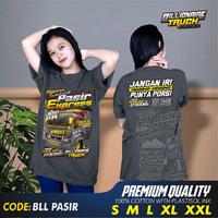 Gambar ( COD )Kaos truck PASIR EXPRESS brnd kaos truk mbois pria wanita kualitas bahan premium class katun combed 24s sablon cet plastisol Distro Baju T-Shirt  Nyaman di pakai - Ping, S dari kaos truk mbois undefined 2 Tokopedia