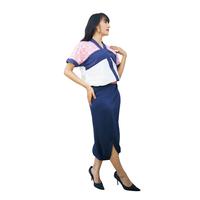 Gambar Blouse Wanita Bhatara Batik Yunita 4269J Pink Navy Baju Fit - Tangan, Stretch, Atasan, Kombinasi, Lembut, Kerja, Kerah, Katun, Panjang, Kantor Kain - L-XL dari Bhatara Batik undefined 5 Tokopedia