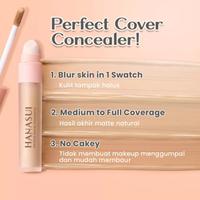 Gambar HANASUI Perfect Cover Concealer 4.5gr /Color Perfection/ Weightless & Buildable /Cover Blemish & Dark Circle Foundation Hitam Waterproof Lasting Wajah Loose - HNS Conc #01 Fair dari HNCbeauty undefined 3 Tokopedia