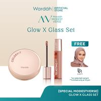 Gambar [SPECIAL MODESTVERSE BUY 2 GET 3: WORTH UP TO 200K FREE LOZY] WARDAH Paket Colorfit Perfect Glow Cushion + Glasting Liquid Lip - Makeup - 21W + FREE LOZY dari wardahbeautyid undefined 1 Tokopedia