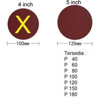 Gambar Amplas Bulat Velcro 5Inch Polos Sandpaper Refill Sander 5 Inch Ampelas Bundar Kertas Gosok Grit 60-80-100-120-150-240-400 Tempel Kretek Disc Orbital - 60 dari Perkakas Indonesia_NEW undefined 5 Tokopedia