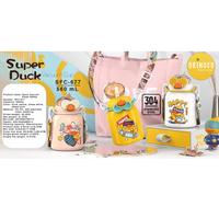 Gambar Botol Minum Anak DuckCute SFC-677 Bottle Thermos + Tali panjang & Sedotan 560ML Tahan Panas Anti tumpah - Putih dari Kioslunchbox bogor undefined 2 Tokopedia