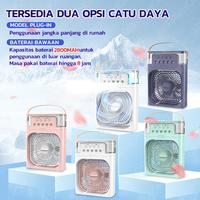 Gambar (COD)Bravhom kipas angin AC 4 Kecepatan Portable Waktu 2-6H Aromaterapi Nano Spray 4 Tingkatan 600ML Tangki Air 360° Adjustment Air Cooler Meja Kipas angin uap Portable - FN46-Green dari Bravhom_NEW undefined 3 Tokopedia