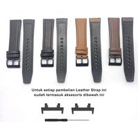 Gambar STRAP TALI JAM AMAZFIT T-REX 2 TREX 2 LEATHER KULIT RUBBER - Full Black dari JakeyOnlineShop undefined 2 Tokopedia