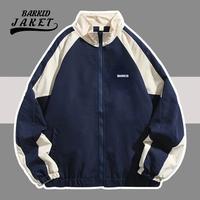 Gambar BARKID | VARSITY JAKET VINTAGE SOFT PARASUT WATERPROOF UNISEX PRIA WANITA - Hitam mix grey, S dari BarkidJaket.co undefined 3 Tokopedia