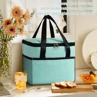Gambar Tas Bekal Besar Lunch Bag Cooler Bag Premium Tas Travel Makanan - black dari WAN154 undefined 3 Tokopedia