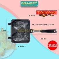 Gambar (TREND NOW) TAIYAKI PAN Cetakan kue ikan GOHAPPY BUNGEOPPANG KOREA - PANCI pancake Premium isi coklat keju sosis model fish - NONSTICK GHC55 - Taiyaki 2170 dari Mayba Store undefined 5 Tokopedia