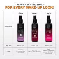 Gambar STUDIO TROPIK DreamSetter Makeup Setting Spray | Dream Setter Glowy | Dream Setter Satin  130ml & 30ml Original - MATTE (UNGU), 30ML - MINI dari misley misley undefined 2 Tokopedia